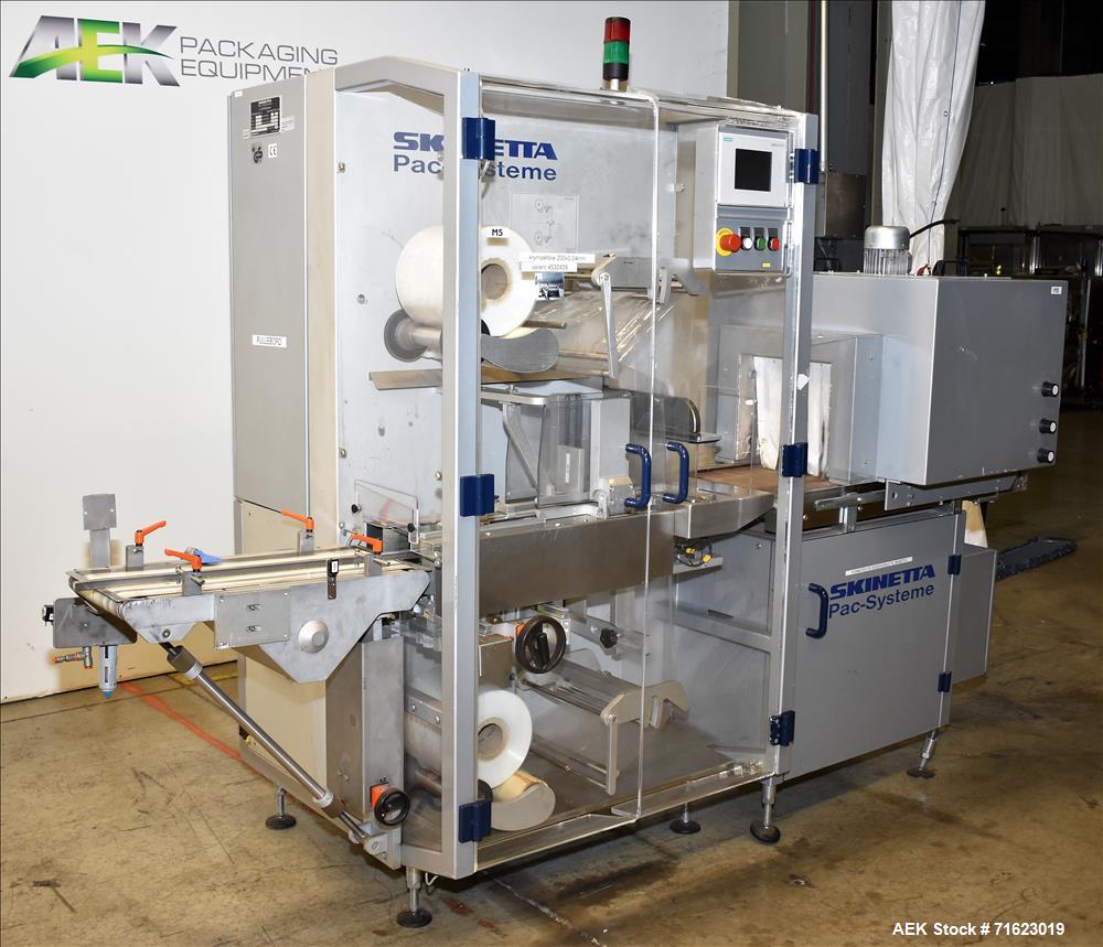 Used Skinetta Model ASK2500 Shrink Bundler with Shrink Tunnel