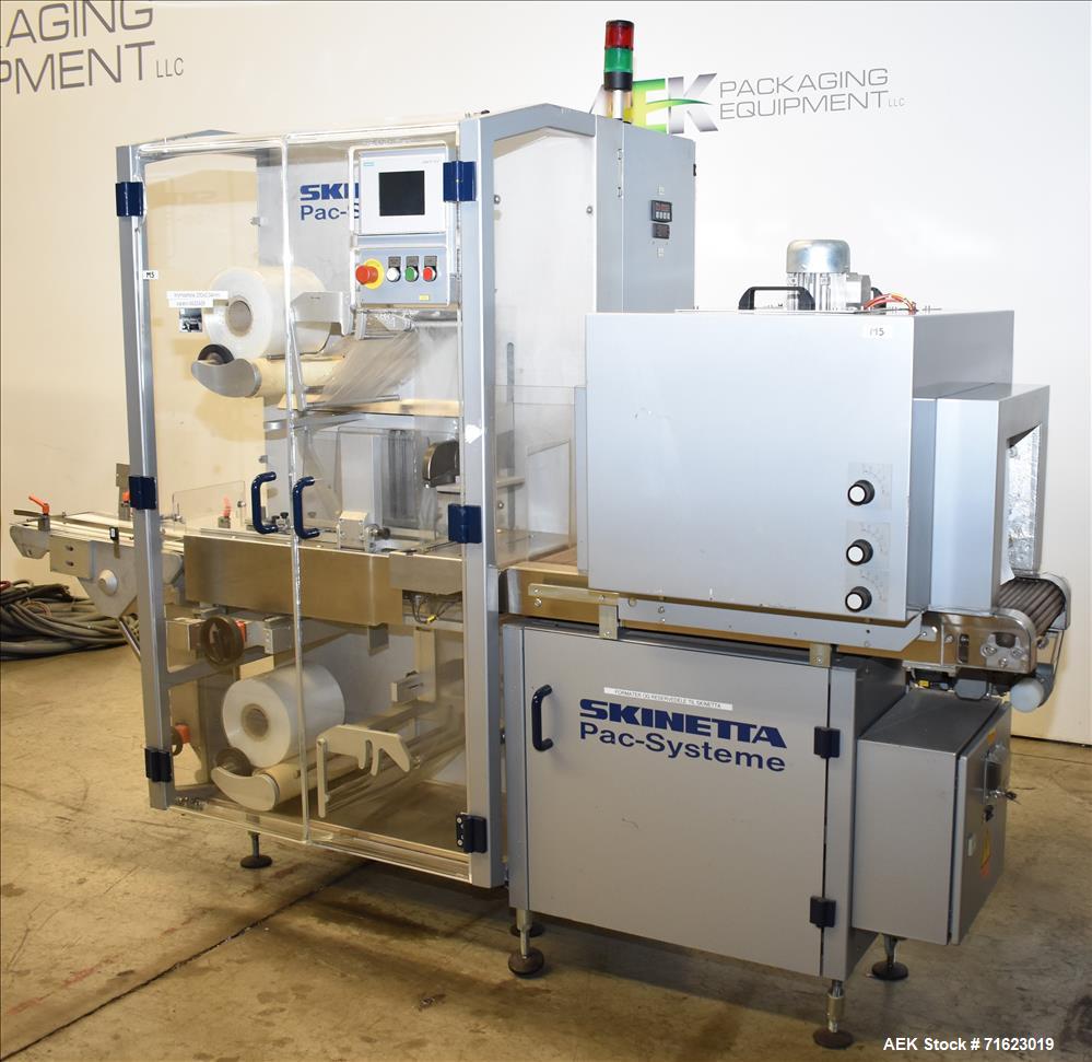 Used Skinetta Model ASK2500 Shrink Bundler with Shrink Tunnel