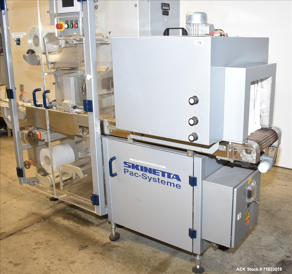 Used Skinetta Model ASK2500 Shrink Bundler with Shrink Tunnel