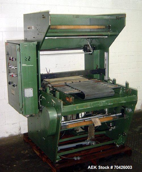 Used-Weldotron Model 1209 Automatic Inline Sleeve Wrapper with 30" sealing bar and set for AC, 3 phase, 60 cycle, 460 volt c...