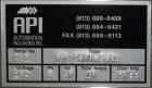 Used API Model DuraTech 2000-S-PH Pharmaceutical Shrink Bundler. Machine is capable of speeds up to 100 bottles/packages per minute (depending on pattern and size). Equipped with 20