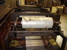 Used American Packaging Machinery (APM) Automatic Inline Shrink Bundler, Series MIF. Designed for trayed products. Capable of speeds up to 45 trays per minute. Intermittent motion unit with integrate...