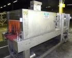Used Arpac Model 108-28SS Automatic Right Angle Stainless Steel Shrink Bundler. Capable of speeds up to 30 bundles per minute. Package size range: height up to 10