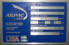 Used Arpac Model 25TW-28 Automatic Shrink Bundler. Capable of speeds up to 25 trays per minute. Product size range: (Width) 6
