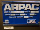Used Arpac Brandpac Model BPMP-5342 Automatic Single Roll Shrink Bundler, for Print Registered Film.  Capable of Unsupported Multipack Shrink Bundling or Tray Product Shrink Bundling. OEM rated speed...