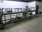 Used Douglas Contour Model M-75 Multi-Pack Shrink Bundler capable of speeds up to 75 cycles per minute. Now configured for print registered film, unsupported 8 oz and 11 oz bottles in multiple lanes,...