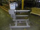 Used Douglas Contour Model M-75 Multi-Pack Shrink Bundler capable of speeds up to 75 cycles per minute. Now configured for print registered film, unsupported 8 oz and 11 oz bottles in multiple lanes,...