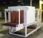 Used EDL Packaging Engineers Model 32-20-45 Semi Automatic Inline Shrink Bundler & Tunnel Machine. Capable of speeds up to 5-7 bundles per minute. Handles film web widths up to 30