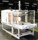Used EDL Packaging Engineers Model 32-20-45 Semi Automatic Inline Shrink Bundler & Tunnel Machine. Capable of speeds up to 5-7 bundles per minute. Handles film web widths up to 30