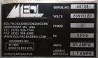 Used EDL Packaging Engineers Model 32-20-45 Semi Automatic Inline Shrink Bundler & Tunnel Machine. Capable of speeds up to 5-7 bundles per minute. Handles film web widths up to 30