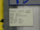 Used Great Lakes Model 708 E-27 Shrink Bundler capable of speeds up to 15 bundles per minute (depending on container size and pack pattern). Will handle bundles up to 12