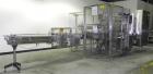 Used Omega Design Model DL-27 Dual Lane Multi-Pack Shrink Bundler. All stainless steel construction with Lexan type interlocked guarding. “Inline / Offset” infeed, utilizing single lane parallel dire...