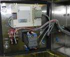 Used Omega Design Model DL-27 Dual Lane Multi-Pack Shrink Bundler. All stainless steel construction with Lexan type interlocked guarding. “Inline / Offset” infeed, utilizing single lane parallel dire...