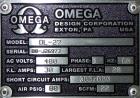 Used Omega Design Model DL-27 Dual Lane Multi-Pack Shrink Bundler. All stainless steel construction with Lexan type interlocked guarding. “Inline / Offset” infeed, utilizing single lane parallel dire...