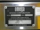 Used Omega Design Model SL-18 Single Lane Shrink Bundler. Machine is capable of speeds from 120 to 150 containers per minute. Has right angle infeed and integrated heat shrink tunnel. Has a maximum f...