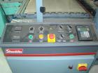 Used-Used: Shanklin B2BB shrink wrapper bundler with Shanklin T-9 shrink tunnel. Has 40 in seal jaw, AB Micrologics 1000 plc...