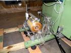 Used Skinetta Shrink Bundler, Model ASK300. Has a web width of 290mm. Maximum infeed width 380mm. Maximum height 290mm. Maximum length 350mm. Has a Z infeed, rear feed, to cross push to push straight...