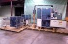 Used Skinetta ASK 450T Shrink Bander/Bundler. Capable of speeds from 10 to 40 cycles per minute. Has inline feed and optional right angle carton collator. Max 450mm web width. Has upstacker. Last use...