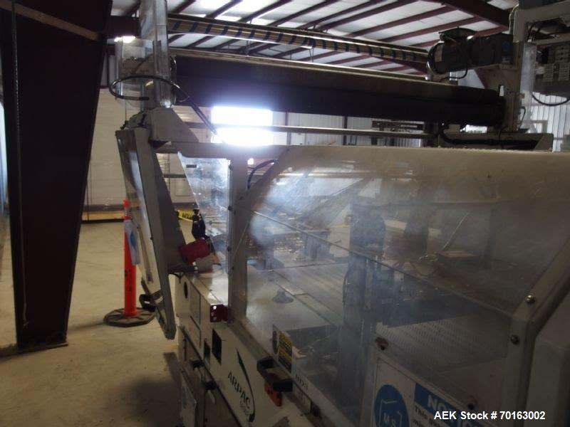 Used Arpac Capro High Speed Flowwrapping System. Model 8000 LS