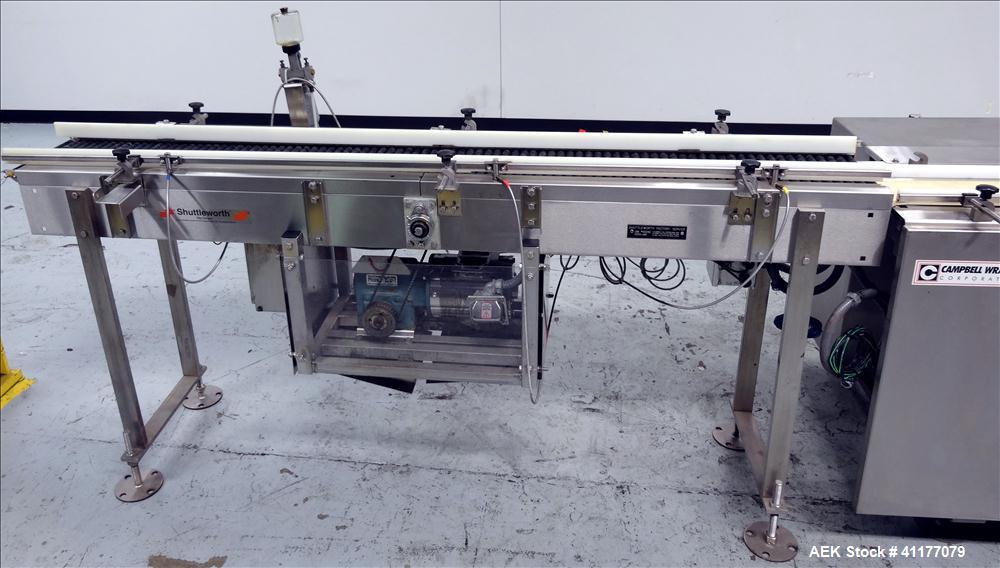 Used Stainless Steel Campbell Wrapping Corp. Model WTS-24 RH Sanitary Shrink Wrapper