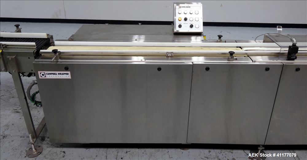 Used Stainless Steel Campbell Wrapping Corp. Model WTS-24 RH Sanitary Shrink Wrapper