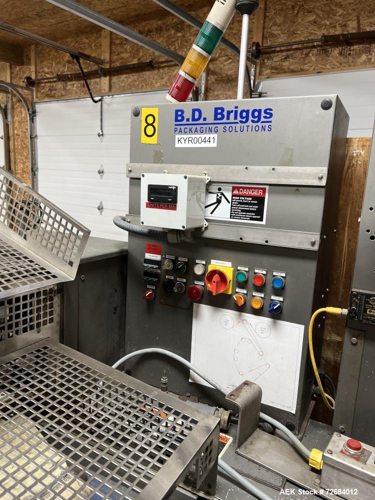Used- Doboy Super Mustang SK Horizontal Flow Wrapper. Production speed: up to 120 ppm with one-up head and up to 180 ppm wit...