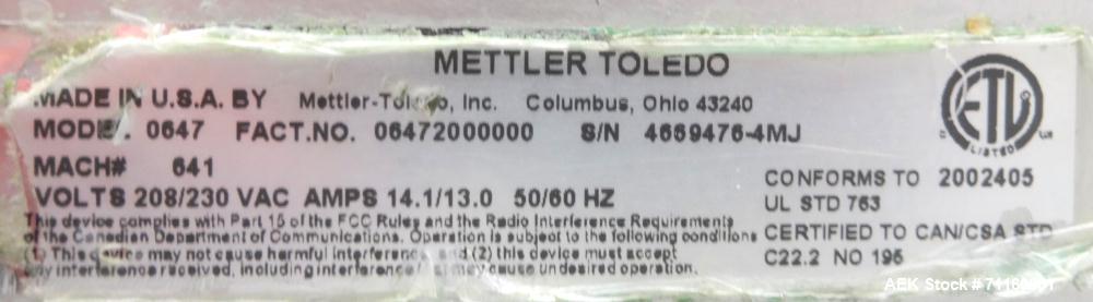 Used- Mettler Toledo Model SoloMAX 0647 Automatic Tray Wrapper