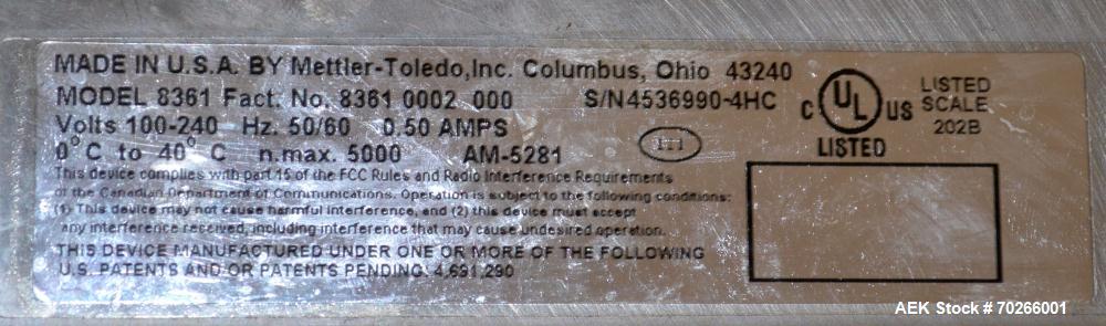 Used Mettler Toledo Exact Workhorse Model WH-XR Automatic Tray Wrapper