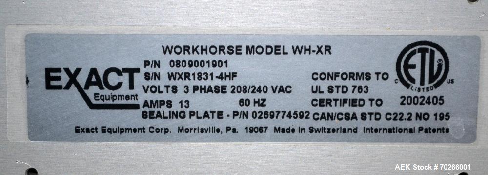 Used Mettler Toledo Exact Workhorse Model WH-XR Automatic Tray Wrapper