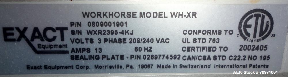 Used Mettler Toledo Exact Workhorse Model WH-XR Automatic Tray Wrapper