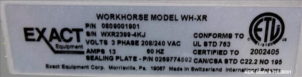 Used Mettler Toledo Exact Workhorse Model WH-XR Automatic Tray Wrapper