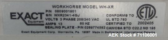 Used Mettler Toledo Exact Workhorse Model WH-XR Automatic Tray Wrapper