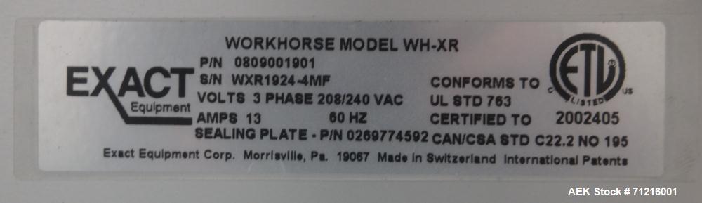 Used Mettler Toledo Exact Workhorse Model WH-XR Automatic Tray Wrapper