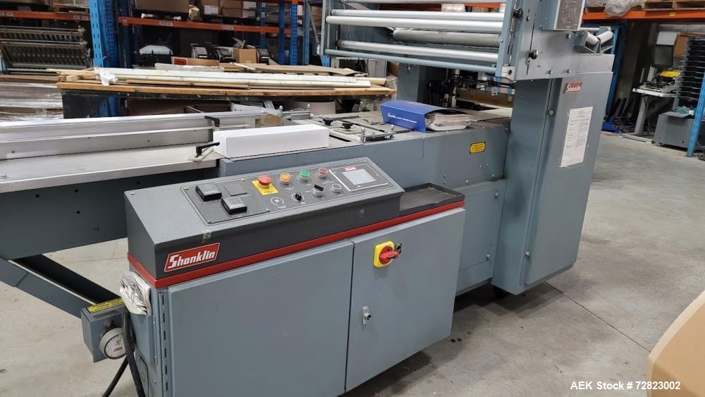 Shanklin F4A. Continuous Motion Horizontal Lap Seal Shrink Wrapper.