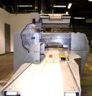 Used Bosch Doboy Model Linium 315 Horizontal Flow Wrapper. Machine is of stainless steel construction, rated up to 350 packages/minute, 8' long in line indexing feed conveyor with 5