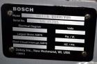 Used Bosch Doboy Model Linium 315 Horizontal Flow Wrapper. Machine is of stainless steel construction, rated up to 350 packages/minute, 8' long in line indexing feed conveyor with 5