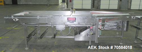 Used APM Model MS3-18SS Horizontal Shrink Wrapper capable of speeds up to 180 packages per minute.  Has a seal bar width of 18".  Machine is of stainless steel construction.  Has roller conveyor and ...