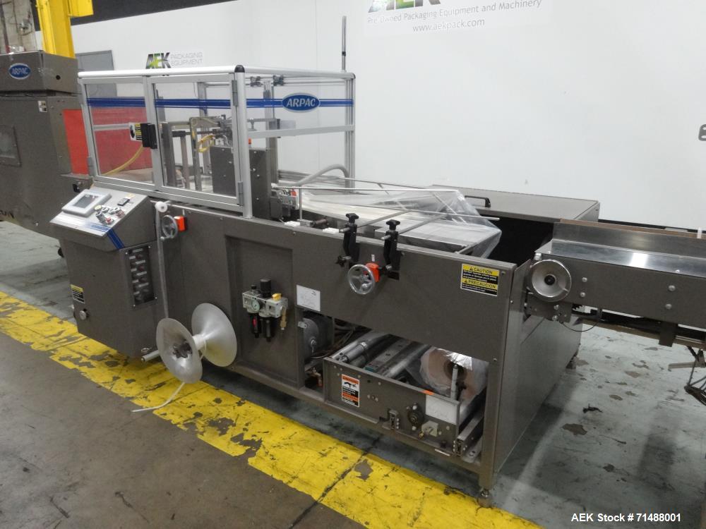 Used Arpac Great Lakes Model TS37 Vertical Seal Horizontal Shrink Wrapper