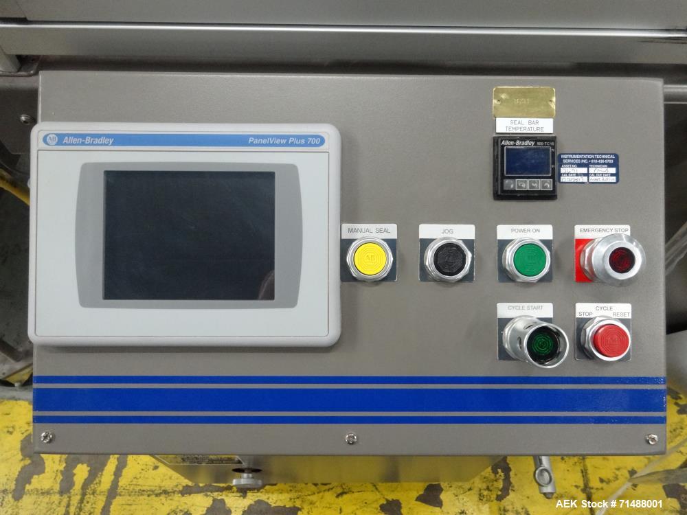 Used Arpac Great Lakes Model TS37 Vertical Seal Horizontal Shrink Wrapper