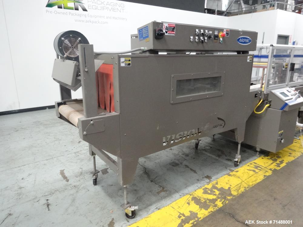 Used Arpac Great Lakes Model TS37 Vertical Seal Horizontal Shrink Wrapper