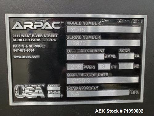 Used Arpac Bundler and Shrink Tunnel