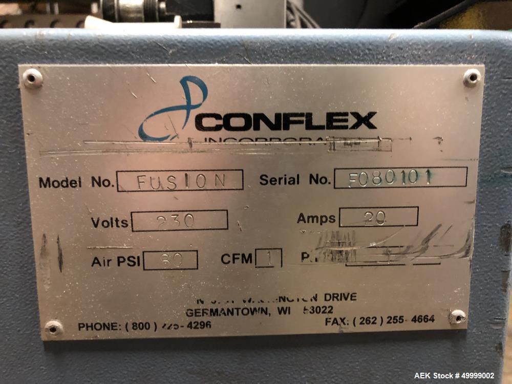 Used- Conflex Fusion Intermittent Motion Side Seal Shrink Wrapper