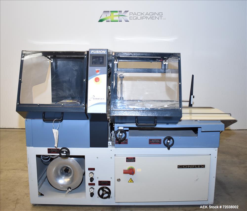 Used Conflex Model Fusion Intermittent Motion Side Seal Shrink Wrapper.