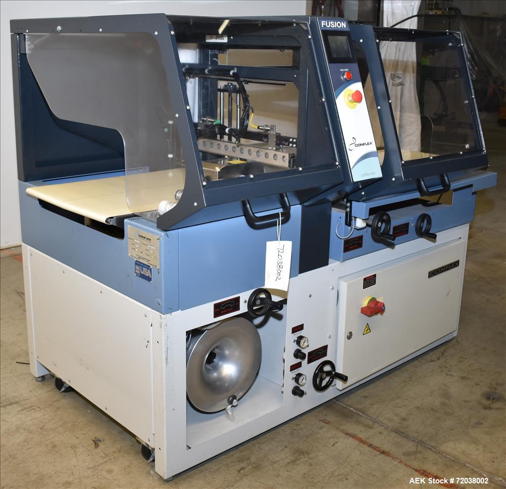 Used Conflex Model Fusion Intermittent Motion Side Seal Shrink Wrapper.