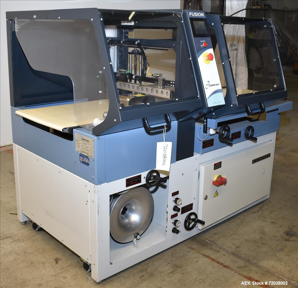 Used- Conflex Model Fusion Intermittent Motion Side Seal Shrink Wrapper.