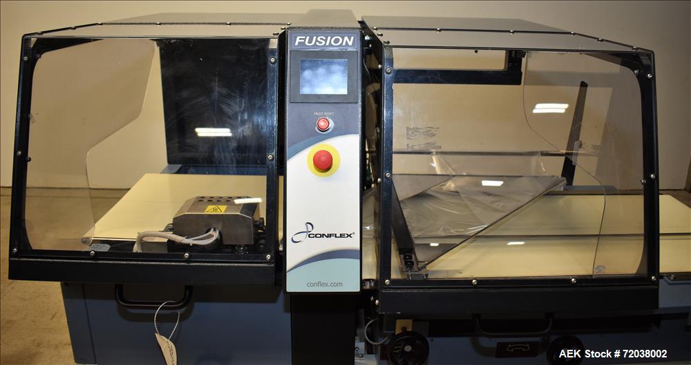 Used Conflex Model Fusion Intermittent Motion Side Seal Shrink Wrapper.
