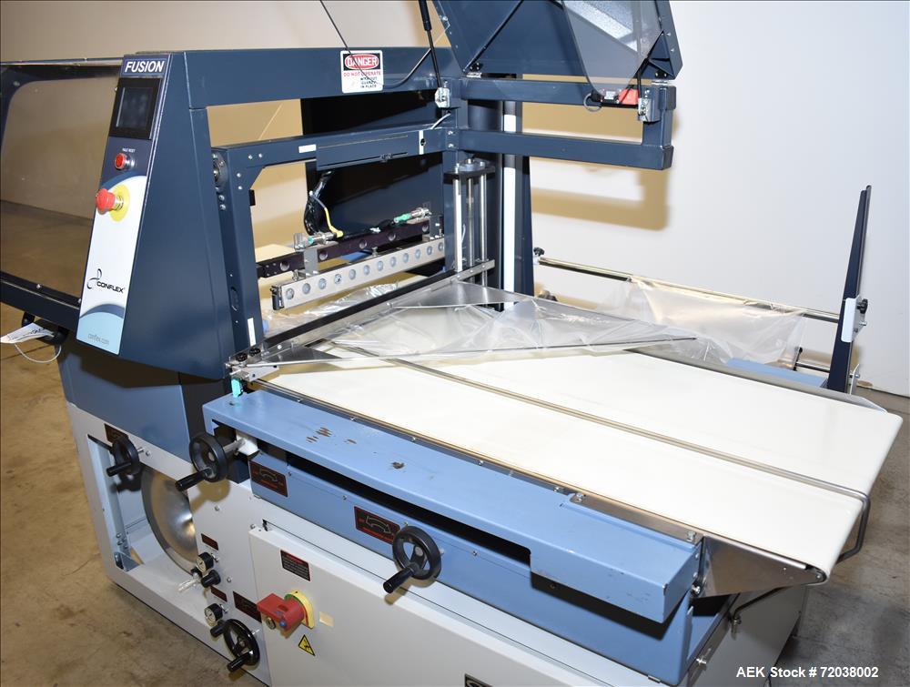 Used Conflex Model Fusion Intermittent Motion Side Seal Shrink Wrapper.