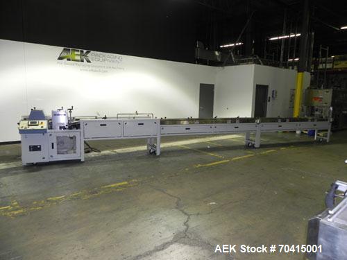 Used Conflex RSW 160 Advantedge Rotary Horizontal Side Seal Shrink Wrapper. Machine is registration capable, and can perform at speeds up to 200 packages per minute. Has a 16" wide seal jaw and a pac...