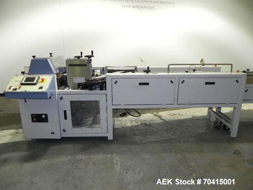 Used Conflex RSW 160 Advantedge Rotary Horizontal Side Seal Shrink Wrapper. Machine is registration capable, and can perform at speeds up to 200 packages per minute. Has a 16" wide seal jaw and a pac...
