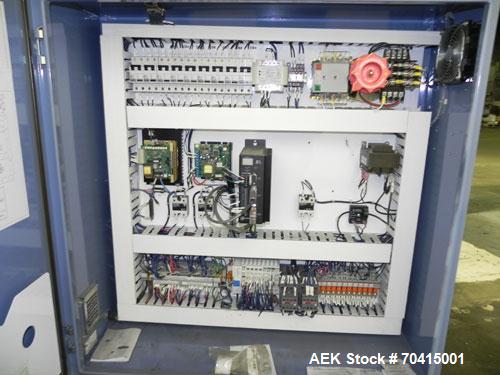 Used Conflex RSW 160 Advantedge Rotary Horizontal Side Seal Shrink Wrapper. Machine is registration capable, and can perform at speeds up to 200 packages per minute. Has a 16" wide seal jaw and a pac...